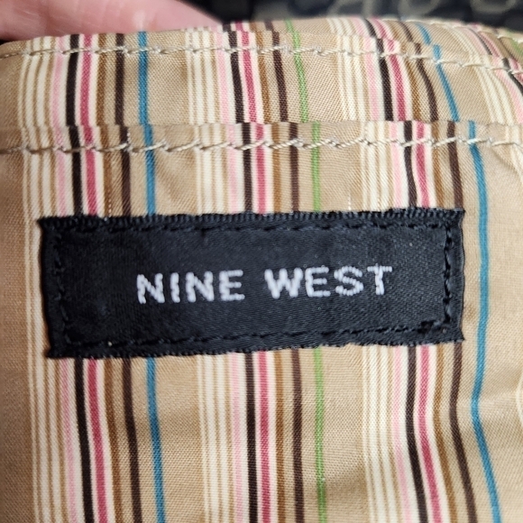 Purse Handbag Y2K Shoulder bag Tan Black color Buckles NINE WEST - Picture 13 of 15